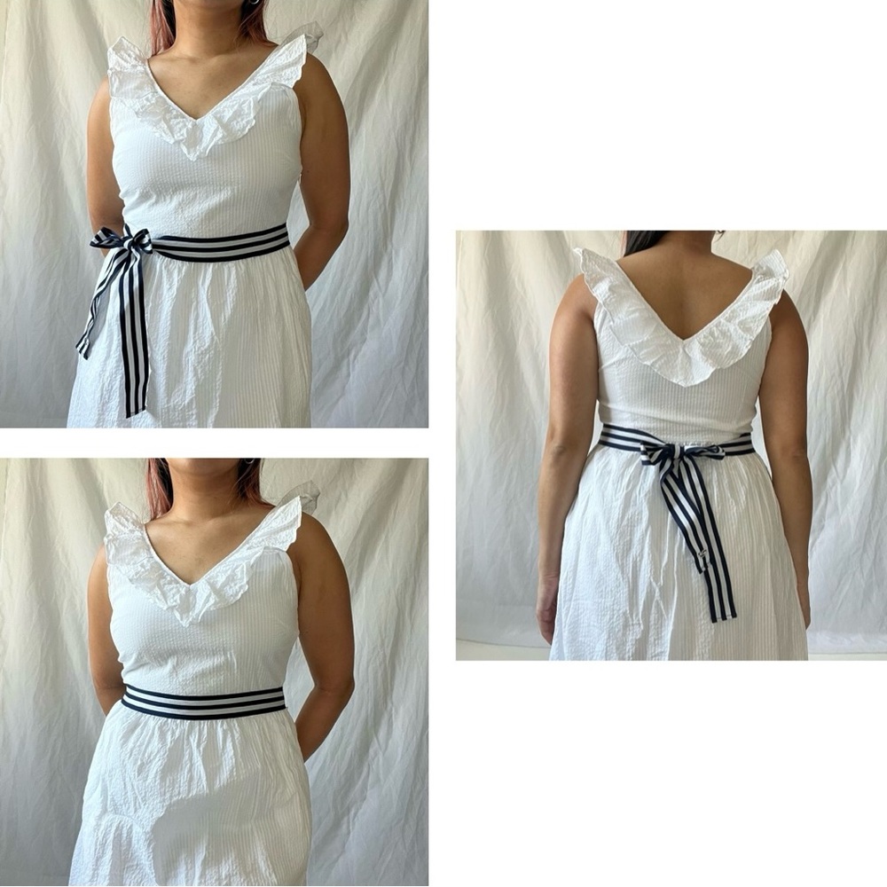 White Ruffle Dress - Picture 7 of 7